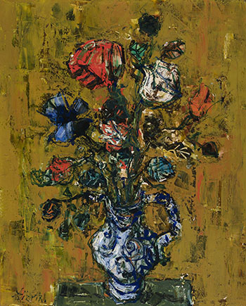 Flowers in a Vase by Paul Augustin Aïzpiri