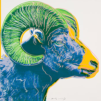 Bighorn Ram (Endangered Species) (F&S. II.302) by Andy Warhol