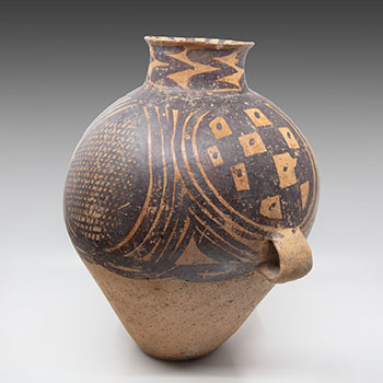 Chinese Earthernware Painted Jar, Majiayao Culture, Neolithic Period (3300-2000 BC) by  Chinese Art