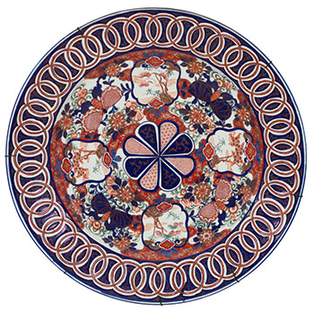 A Large Imari 'Butterfly' Charger, 19th Century by  Japanese Art