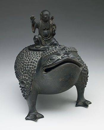 Chinese Bronze Censer of Liu Hai and a Three-Legged Toad, Ming Dynasty, 16th/17th Century by  Chinese Art