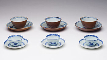 Six Pairs of Chinese Export Nanking Cargo Cups and Saucers, c. 1750 by  Chinese Art