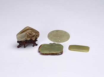 Four Chinese Jade Pendants, 18th-20th Century par  Chinese Art