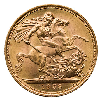 Elizabeth II Gold Sovereign 1959, London Mint par  United Kingdom