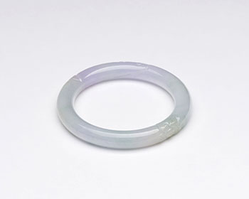 A Chinese Lavender and Apple Green Jadeite Bangle, 20th Century by Chinese Artist