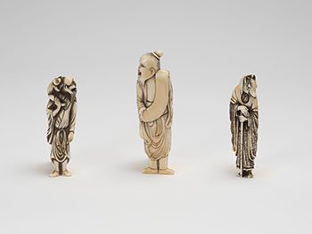 Three Japanese Ivory Carved Netsuke, 18th/19th Century by  Japanese Art