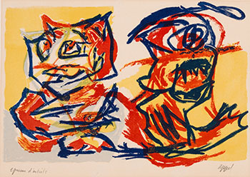 Two Works par Karel Appel