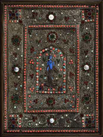 A Large Nepalese Buddhist Votive Plaque, 19th Century by  Nepalese Art