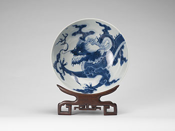 A Chinese Blue and White 'Dragon' Bowl, Yongzheng Mark and Period (1723-1735) by  Chinese Art
