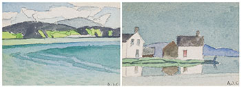 Two watercolours by Alfred Joseph (A.J.) Casson