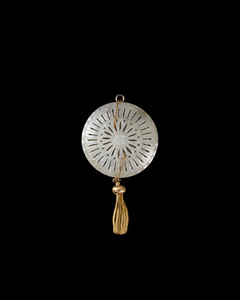 A Chinese White Jade Reticulated Box Mounted Pendant, 19th Century by  Chinese Art