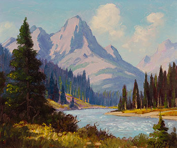 Kicking Horse River by Roland Gissing