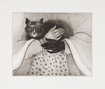 Study for Lone Mummer with Cat by David Lloyd Blackwood