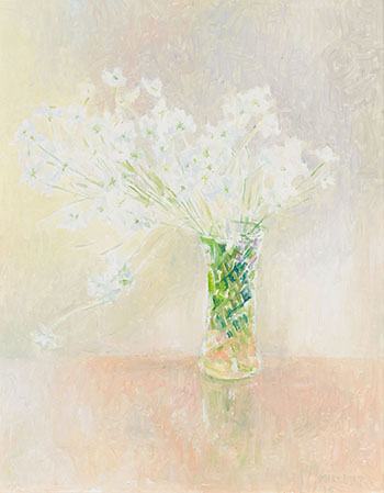 Crystal Vase with Daisies by Mary Frances Pratt