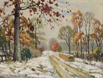Fall Scene with Roadway by Frank Shirley Panabaker