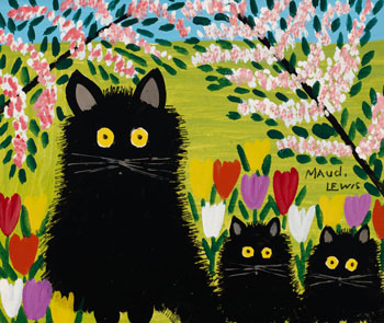 Three Cats par Maud Lewis