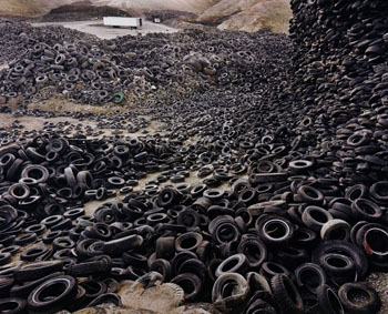 Oxford Tire Pile #1, Westley, California by Edward Burtynsky