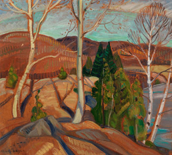 Laurentian Landscape / Laurentian Landscape, Winter (verso) by Anne Douglas Savage