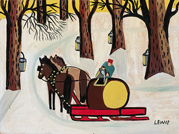 Collecting Maple Sugar par Maud Lewis