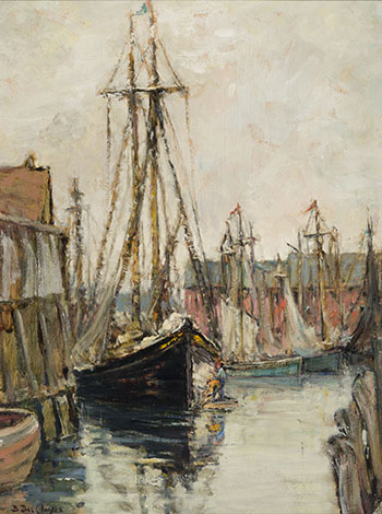 The Old Schooner by Berthe Des Clayes