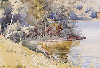 Spring Riverbank by Walter Joseph (W.J.) Phillips