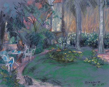 Tea in the Garden by Joseph Francis (Joe) Plaskett