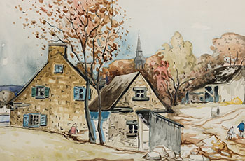 Paysage d’automne à Ste-Rose by Marc-Aurèle Fortin