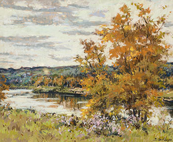 October on the St-François River by Berthe Des Clayes