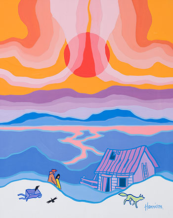 Old Miners Cabin par Ted Harrison