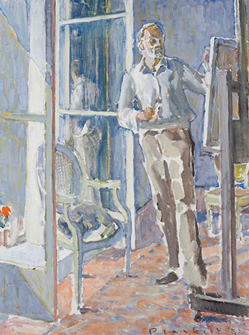 Painter by Window #8 (Standing) by Joseph Francis (Joe) Plaskett