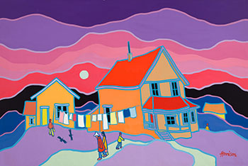 Washday Banners by Ted Harrison