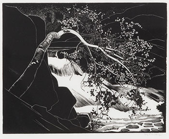 Rushing River, Lake of the Woods by Walter Joseph (W.J.) Phillips
