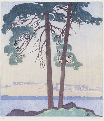 A Muskoka Sunset by Walter Joseph (W.J.) Phillips