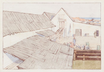 Warren's Landing, Lake Winnipeg by Walter Joseph (W.J.) Phillips