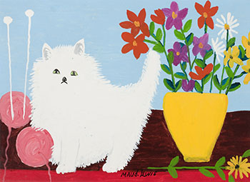 White Cat par Maud Lewis