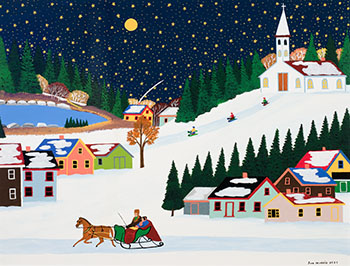 Village in Winter par Joseph Norris