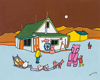 Tagish Bear (Tagish Telegraph Station) par Ted Harrison