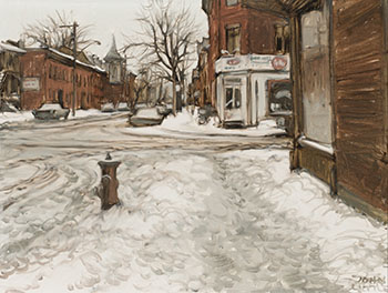 Rue Logan coin Panet, Montreal by John Geoffrey Caruthers Little