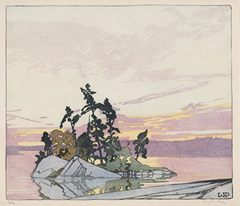 Sunset, Lake of the Woods par Walter Joseph (W.J.) Phillips