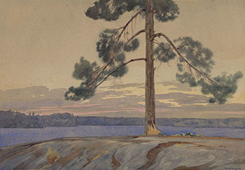 Looking Towards Keewatin Beach, Lake of the Woods by Walter Joseph (W.J.) Phillips