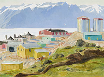 Village of Pond Inlet, NWT par Doris Jean McCarthy