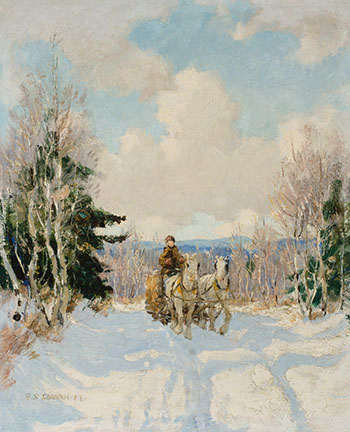 Sleigh in Winter by Frederick Simpson Coburn