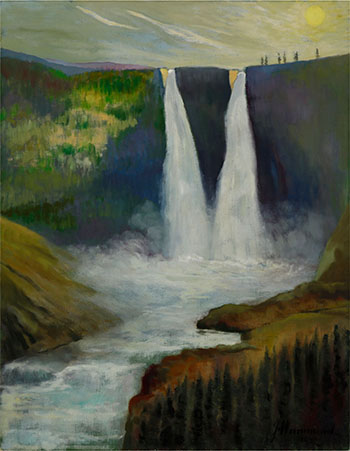 Twin Falls, Yoho Valley, Canadian Rockies by John A. Hammond