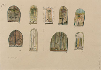 Nine Drawings for Kitchener Court House par Anthony Morse (Tony) Urquhart