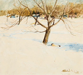 Snow Scene - Healing Tree by Arthur Shilling