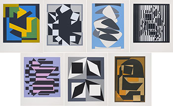 Works from Budapest 1 Print Portfolio par Victor Vasarely