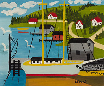 Harbour Scene par Maud Lewis