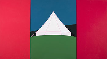 The Canvas House (triptych) by Charles Pachter