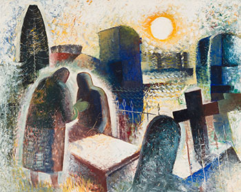 Sunny Day, Graveyard by Henry George Glyde