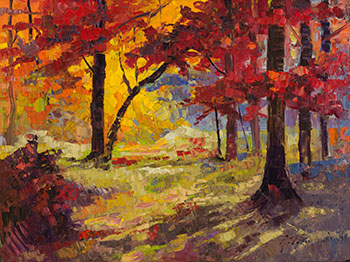 Sous-bois automnal, Mont Rolland by Armand Tatossian